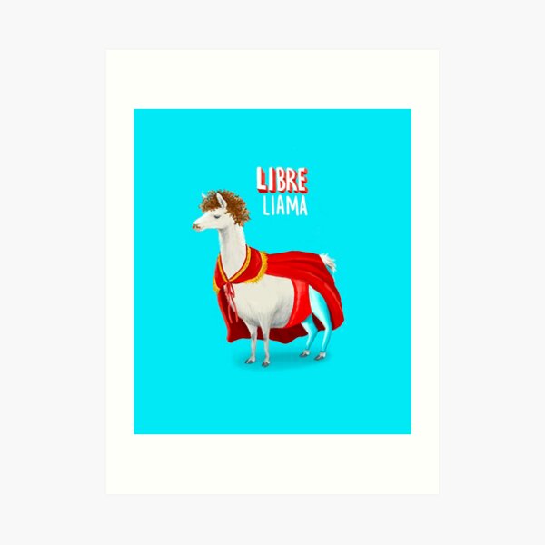 Nacho Libre Llama FanArt Art Print