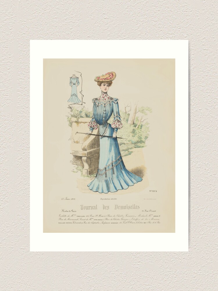 Edwardian fashion plate from Gallery of Fashion