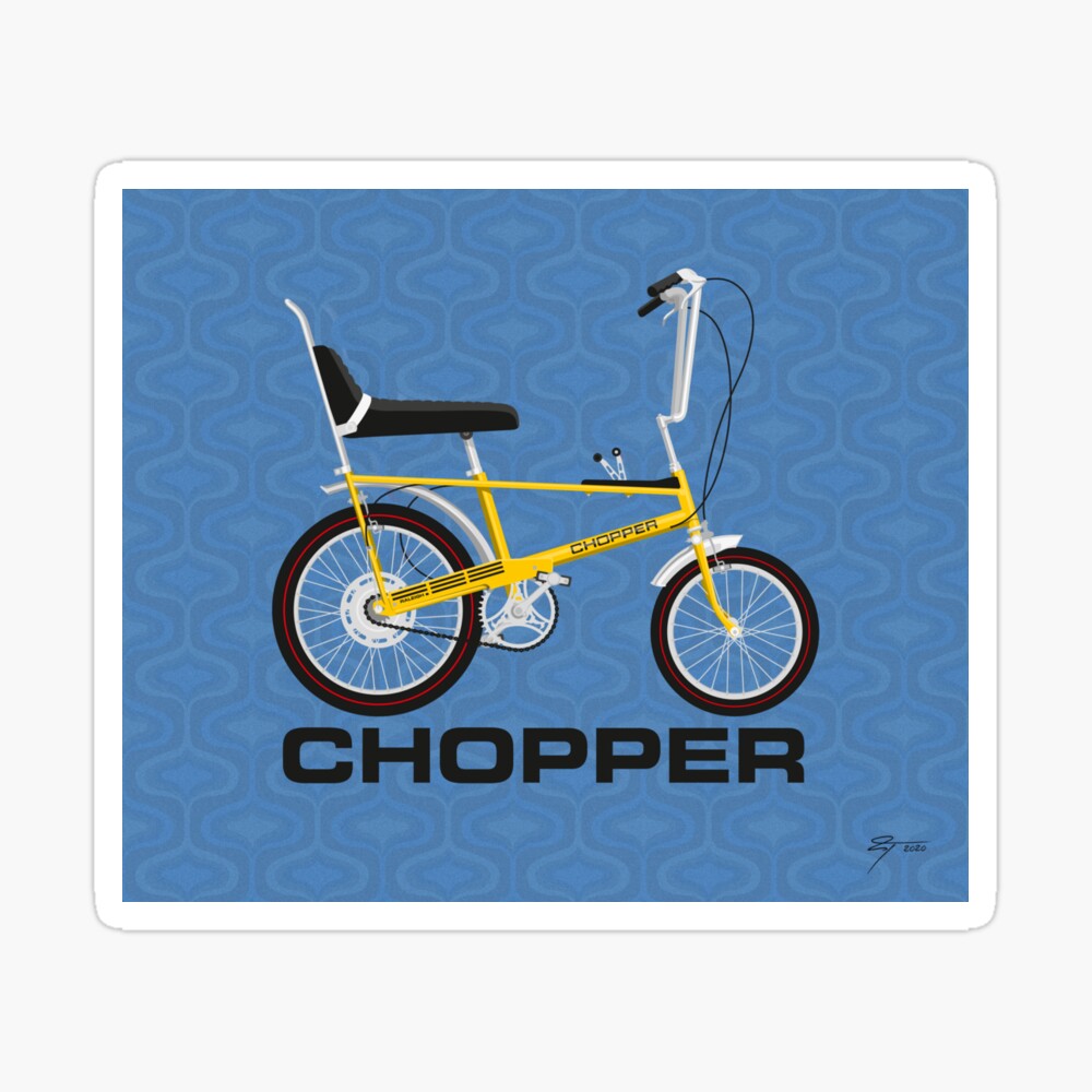 Blue chopper online bike