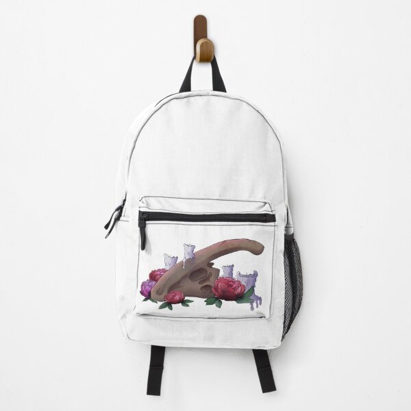 Item preview, Parasaurolophus skull and flowers designed and sold by dinosaphira99.