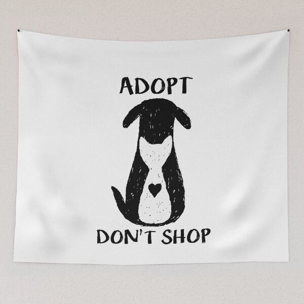 Item preview, Adopt don’t shop designed and sold by NomiBee.