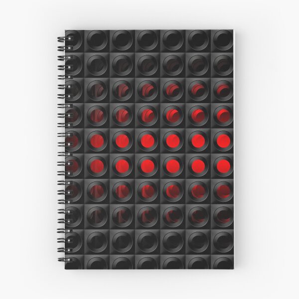 Item preview, Red neon indicator in a black matrix. 3D effect designed and sold by VallaV.