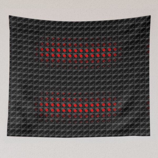 Item preview, Red neon indicator in a black matrix. 3D effect designed and sold by VallaV.