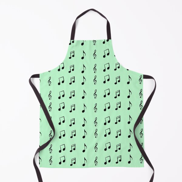 Black Music Notes Pack Apron