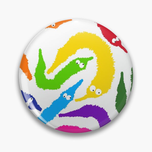 Item preview, rainbow wormies designed and sold by wormwithastring.