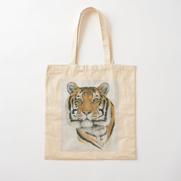 Siberian Tiger Cotton Tote Bag