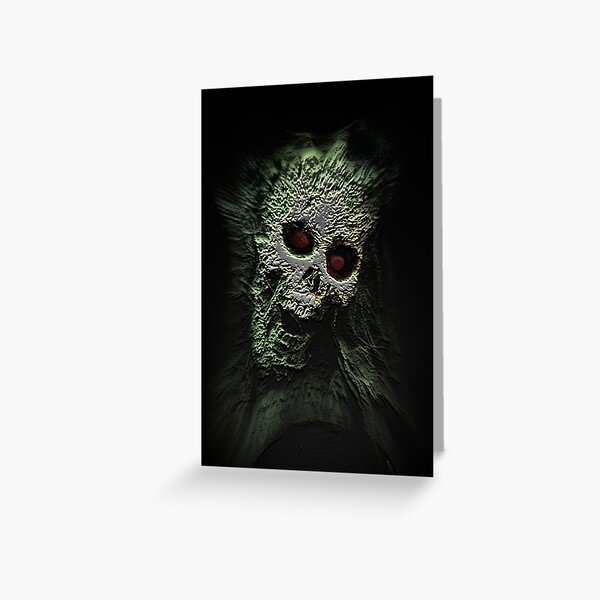 Scary Skull Greeting Card