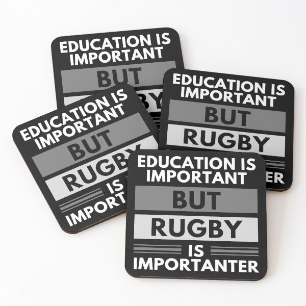 Item preview, Education Is Important But Rugby Is Importanter designed and sold by m95sim.