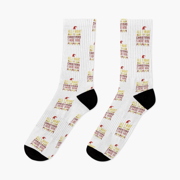 Item preview, All I Want For Christmas Is More Wine designed and sold by bubbliciousart.