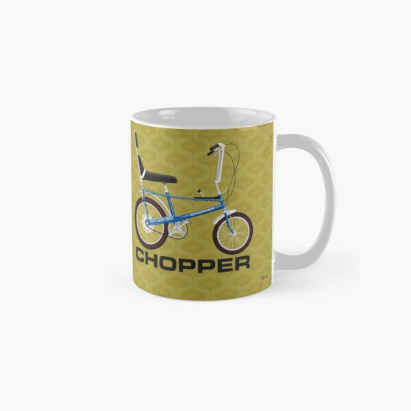 Vista previa del artículo con la obra «Raleigh Chopper MK1, azul horizonte», diseñado y vendido por Tunstall Illustration.
