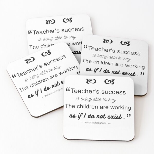 Item preview, Teachers Success Quotes By Famous People, Maria Montessori designed and sold by TeyMank.