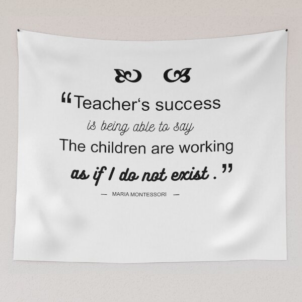 Item preview, Teachers Success Quotes By Famous People, Maria Montessori designed and sold by TeyMank.