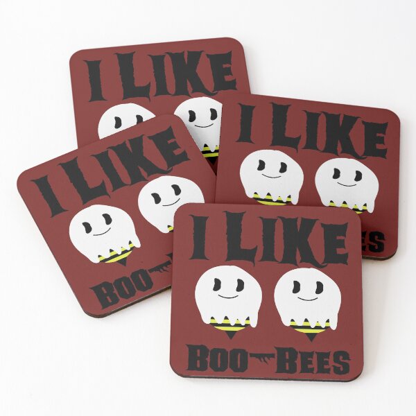 Item preview, I Like Boo-Bees - Funny Halloween Pun - Red designed and sold by AJ-DesignCo.