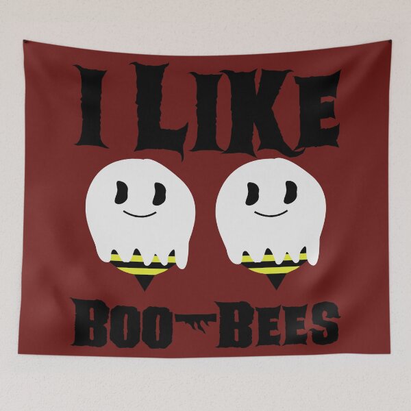 Item preview, I Like Boo-Bees - Funny Halloween Pun - Red designed and sold by AJ-DesignCo.