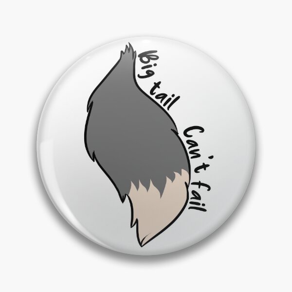 Artikelvorschau, Big Tail Cant Fail - Grauer Wolf entworfen und verkauft von Alonestxoxo.