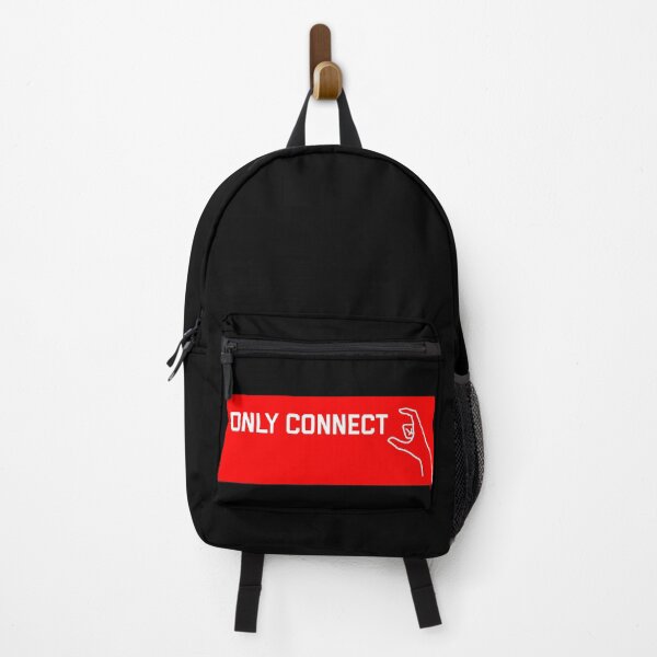 only connect t-shirt red design Backpack