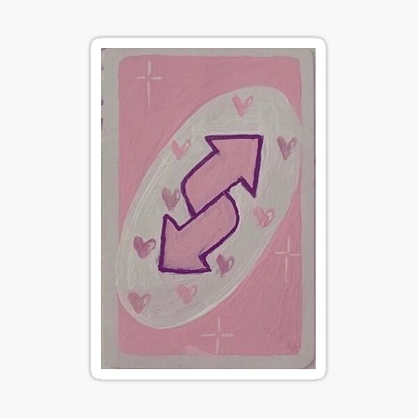 Uno Reverse Heart Sticker Sticker for Sale by CoryAriana