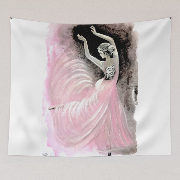 Item preview, Pink Ballerina II original watercolor painting designed and sold by GittaG74.