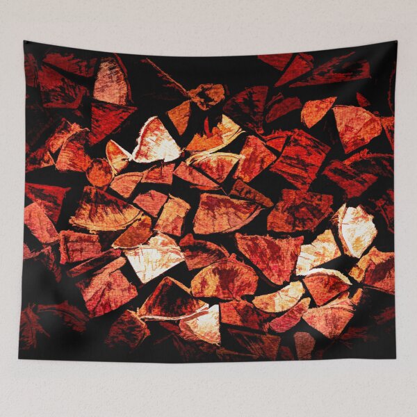 Item preview, Red log pile designed and sold by SulkaCreative.