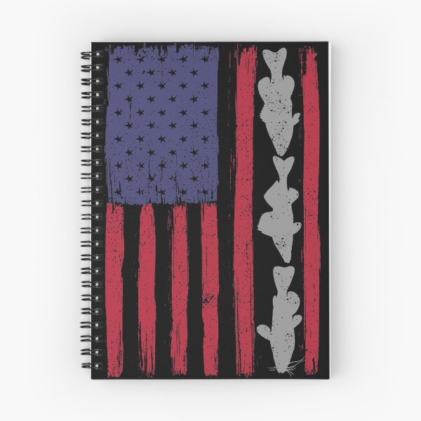 Item preview, American Flag Fishing Design, USA Fisherman Species designed and sold by ForFunDesigns.