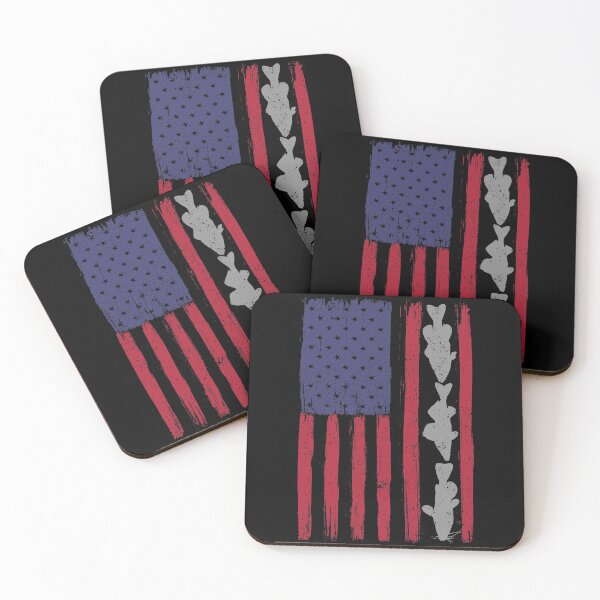 Item preview, American Flag Fishing Design, USA Fisherman Species designed and sold by ForFunDesigns.