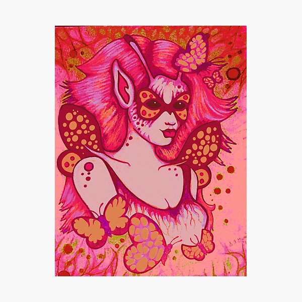 Magenta Masked Photographic Print