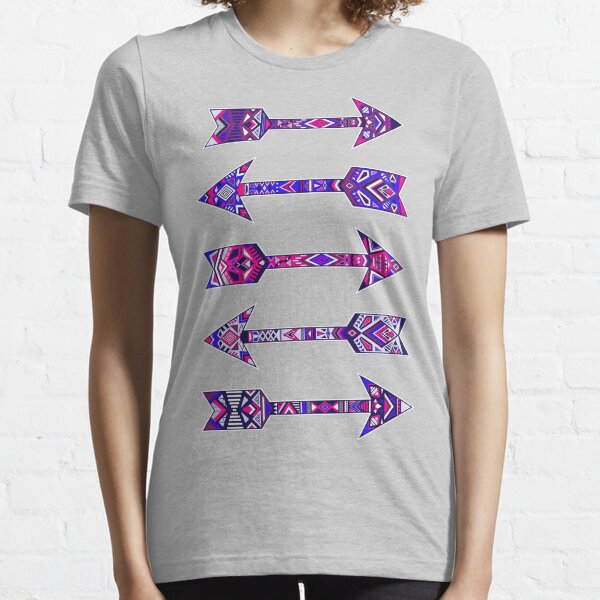 Arrows ethno Sagittarius Archer gift Boho blue pink Essential T-Shirt