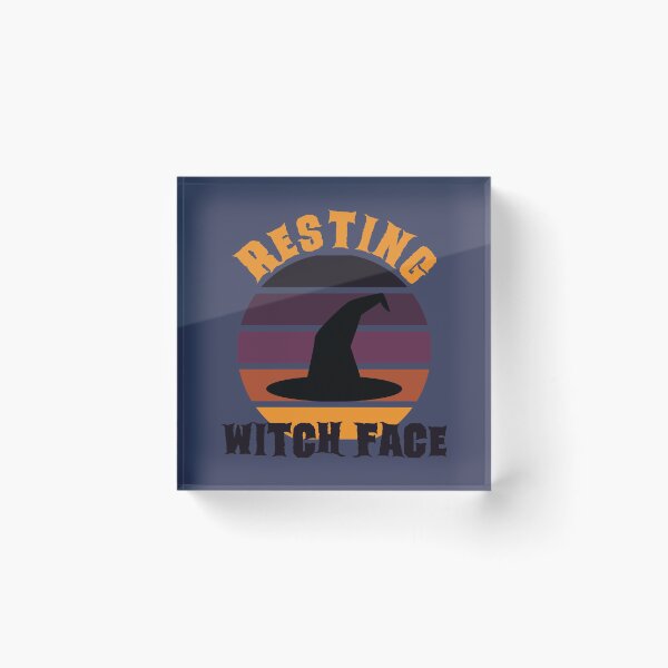 Item preview, Resting Witch Face - Funny Girl Halloween - Blue designed and sold by AJ-DesignCo.