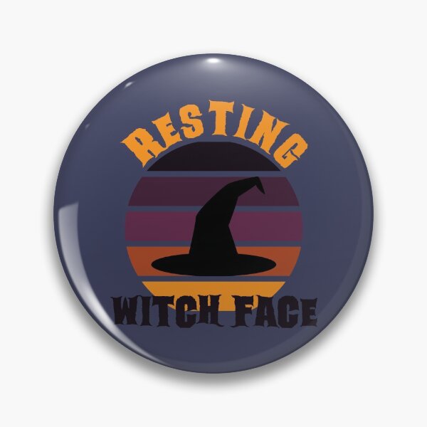 Item preview, Resting Witch Face - Funny Girl Halloween - Blue designed and sold by AJ-DesignCo.