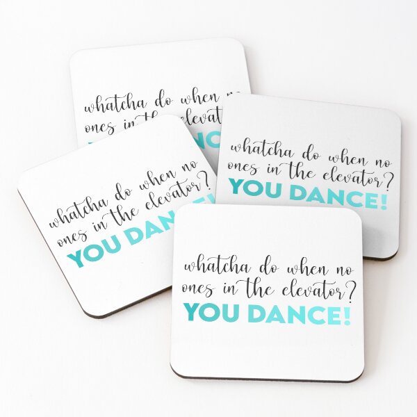 Item preview, Whatcha do when no one's in the elevator? YOU DANCE! (Teal Version) designed and sold by PensyLane.