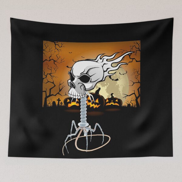 Item preview, MEDICAL LABORATORY SCIENTIST SPOOKY HALLOWEEN GRAVESITE SKULLPHAGE SKULL FUNNY BACTERIOPHAGES designed and sold by Hippiesole.
