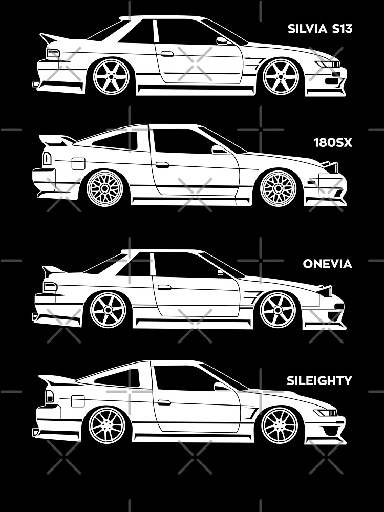 Nissan Silvia S13 Generations Kids T Shirt By Dreamsonrims Redbubble