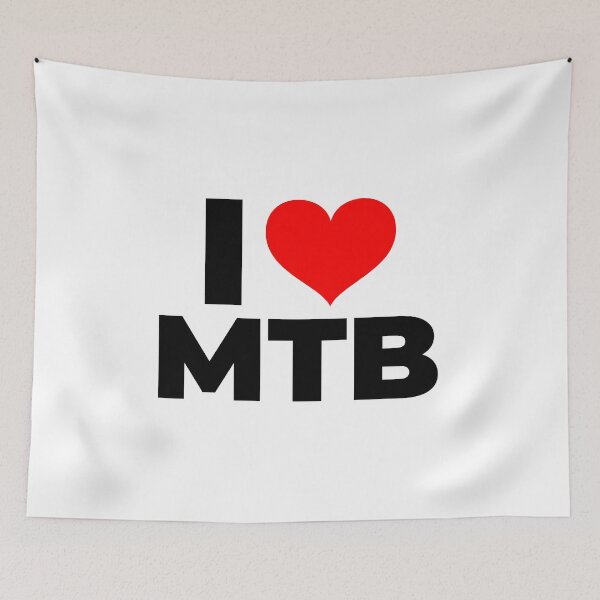 Item preview, I Love MTB, I Love Mountain Biking Heart designed and sold by jacks-tees.