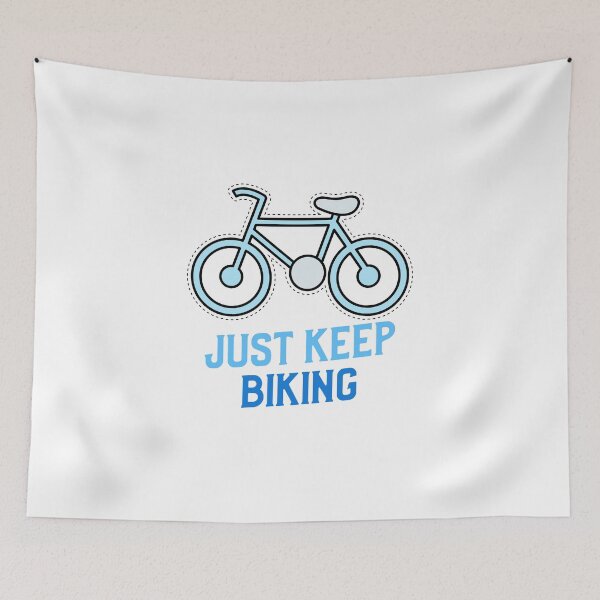 Item preview, Just Keep Biking | Clean 2D Design designed and sold by jacks-tees.