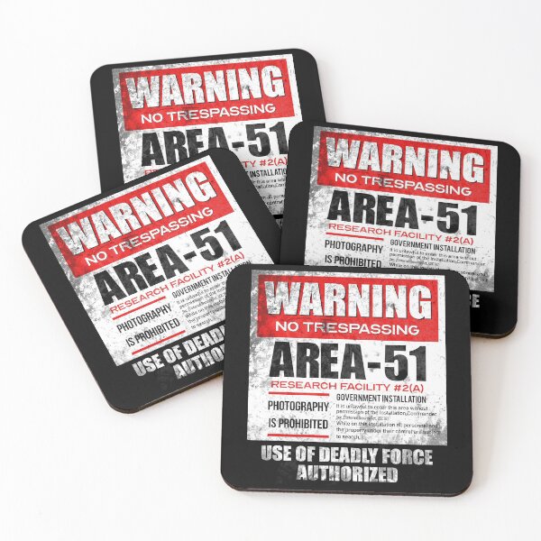 Item preview, Warning Area 51 designed and sold by sisusisu.