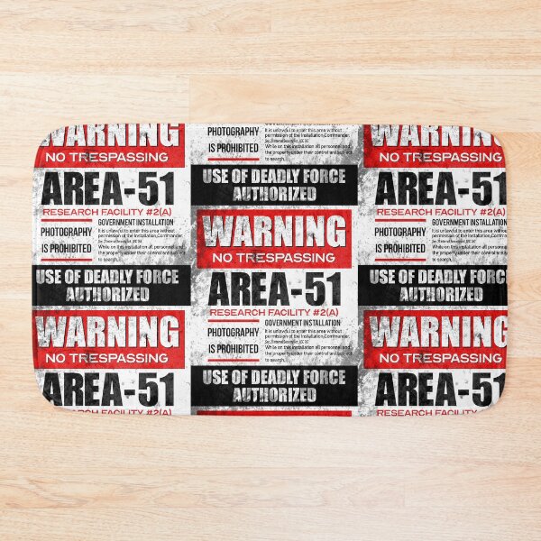 Item preview, Warning Area 51 designed and sold by sisusisu.