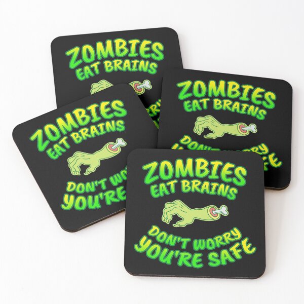 Item preview, Zombies Eat Brains Don't Worry You're Safe - Halloween designed and sold by bas19101.