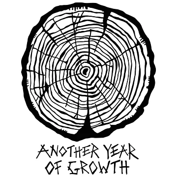 Artwork thumbnail, Hand drawn- Tree Rings Ink Doodle by Meg "doodle"  Gulledge