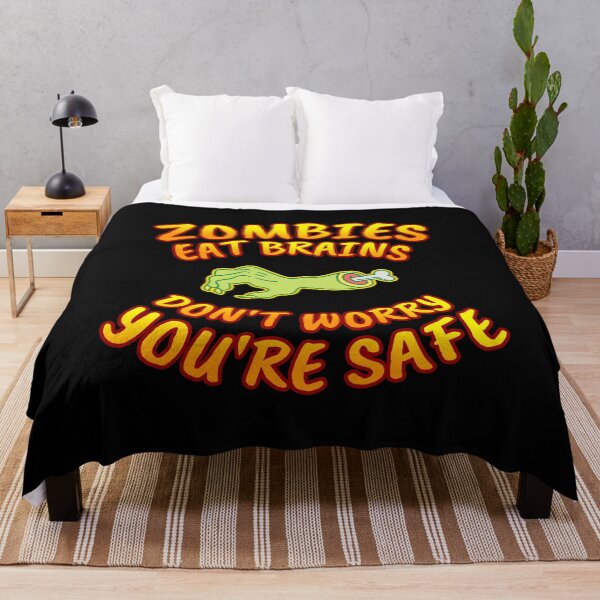 Item preview, Zombies Eat Brains Don't Worry You're Safe - Halloween designed and sold by bas19101.