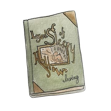 Artwork thumbnail, Legend of Sleepy Hollow Book Illustration in Watercolor by WitchofWhimsy