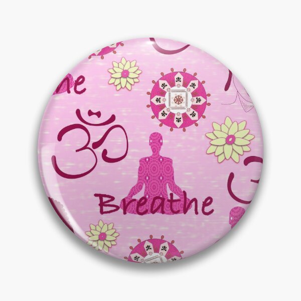 Item preview, Breathe - Yoga & Meditation in Pinks and Yellow designed and sold by GargoyleSentry.