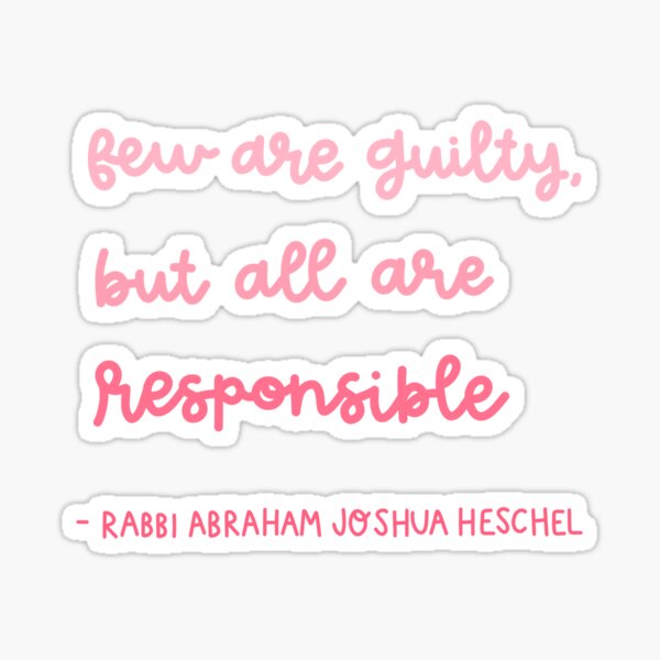 Item preview, 'Few are guilty, but all are responsible' designed and sold by J3WESS.