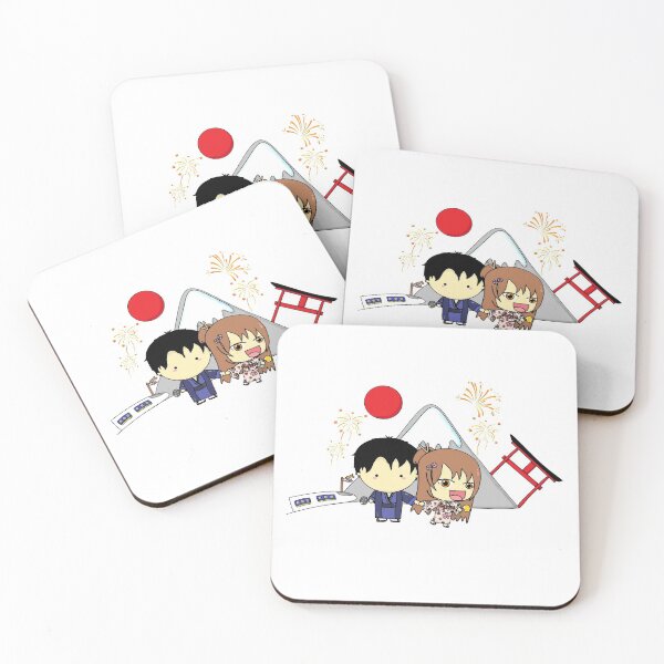 Item preview, Cute Cartoon Anime Couple Goes To Japan  designed and sold by DTEH.