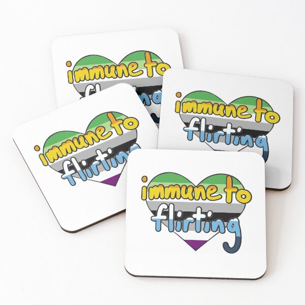 Item preview, Immune to Flirting Aroace Heart designed and sold by Hragra.