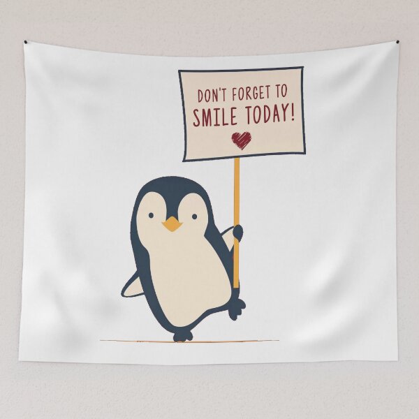 Item preview, dont forget to smile today penguin designed and sold by prem sai.