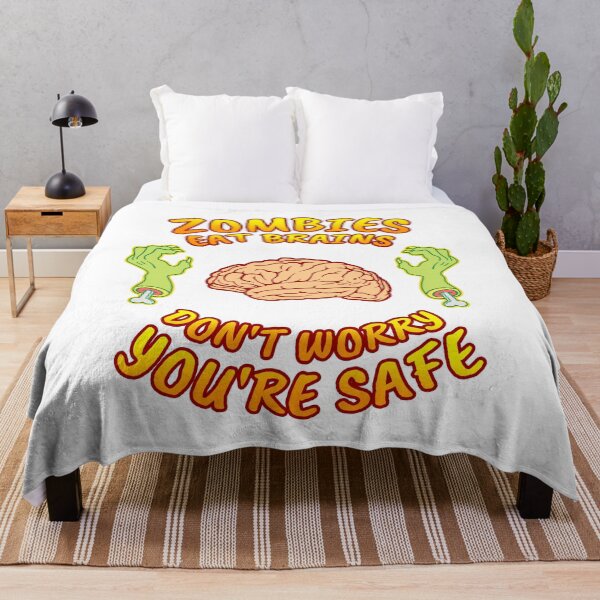Item preview, Zombies Eat Brains Don't Worry You're Safe - Halloween designed and sold by bas19101.