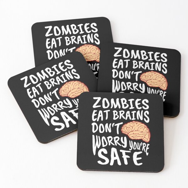 Item preview,  Zombies Eat Brains Don't Worry You're Safe - Halloween designed and sold by bas19101.