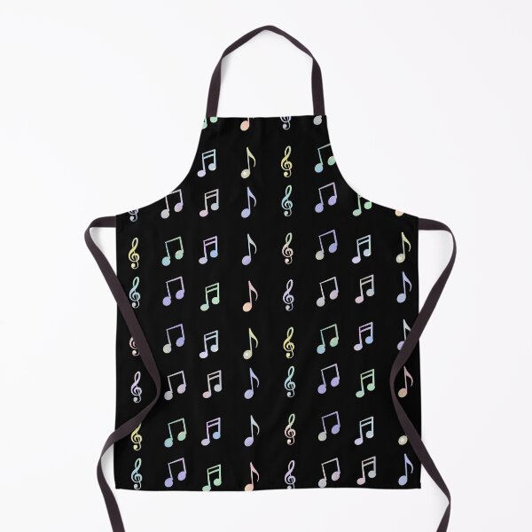 Light Pastel Music Notes Pack Pattern Apron