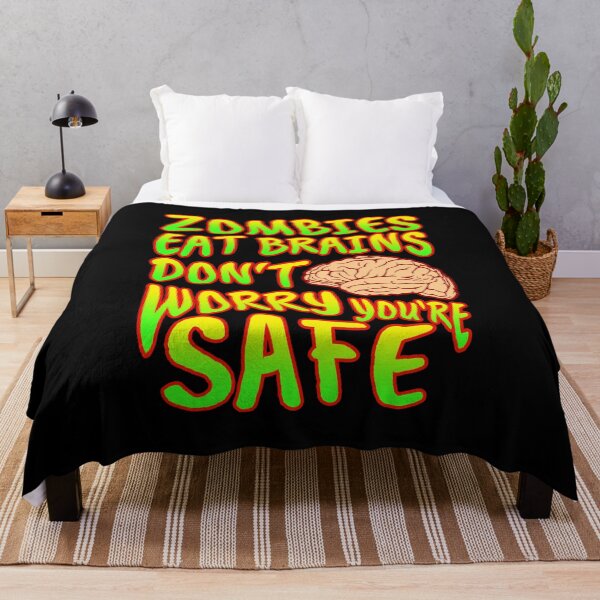 Item preview, Zombies Eat Brains Don't Worry You're Safe - Halloween designed and sold by bas19101.