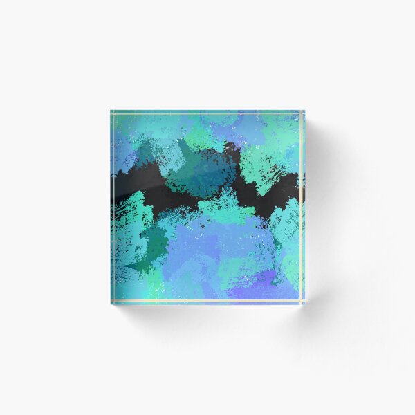 Item preview, Modern Impressionist Style Abstract Art Design Marine Colors designed and sold by NancyMerkle.
